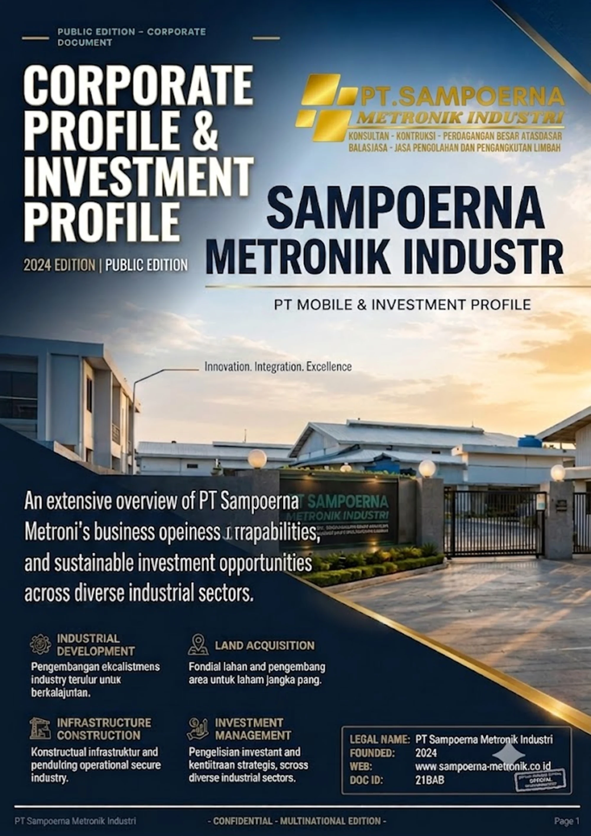 Company Profile PT Sampoerna Metronik Industri 2026 - Halaman 01