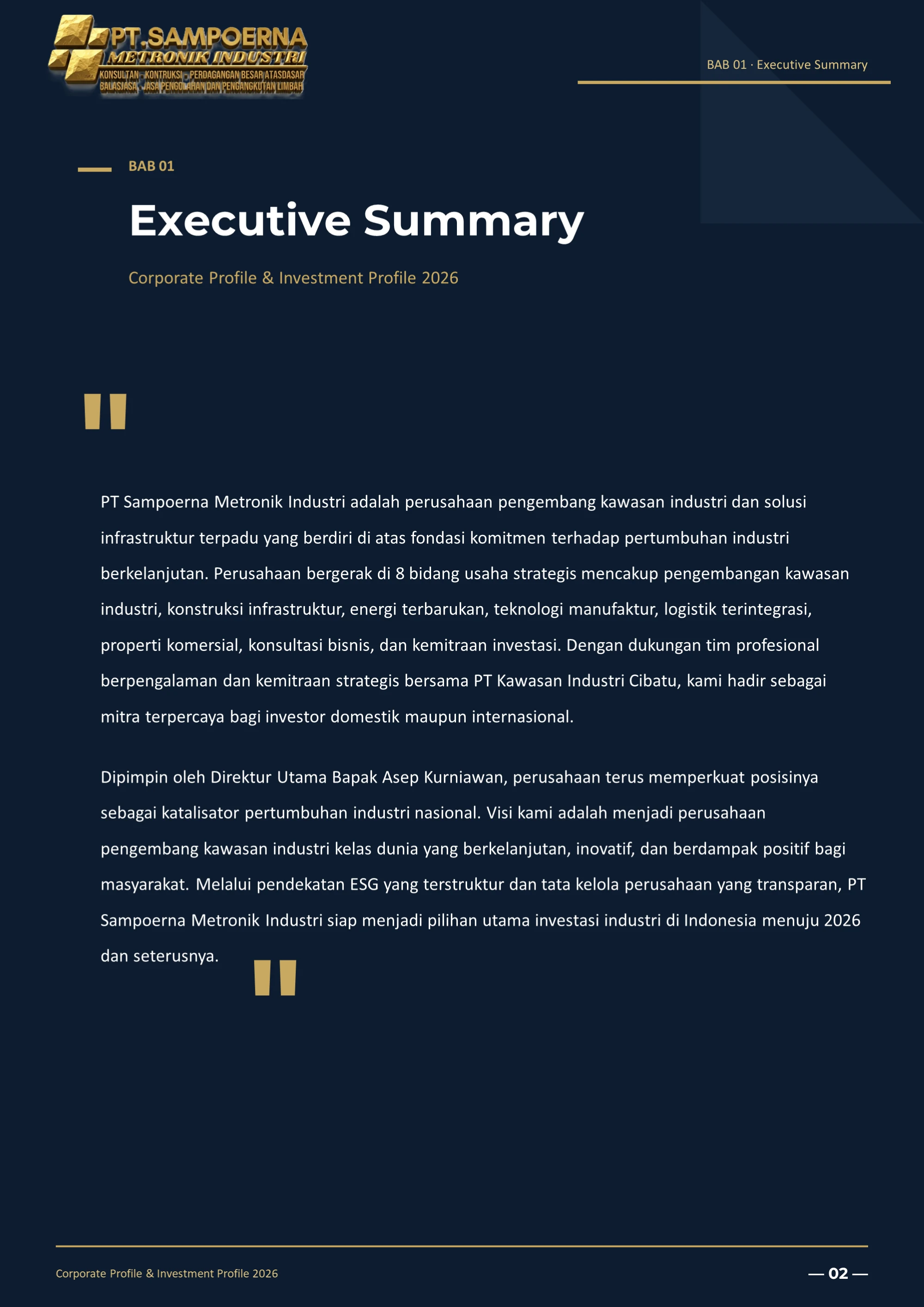 Company Profile PT Sampoerna Metronik Industri 2026 - Halaman 03