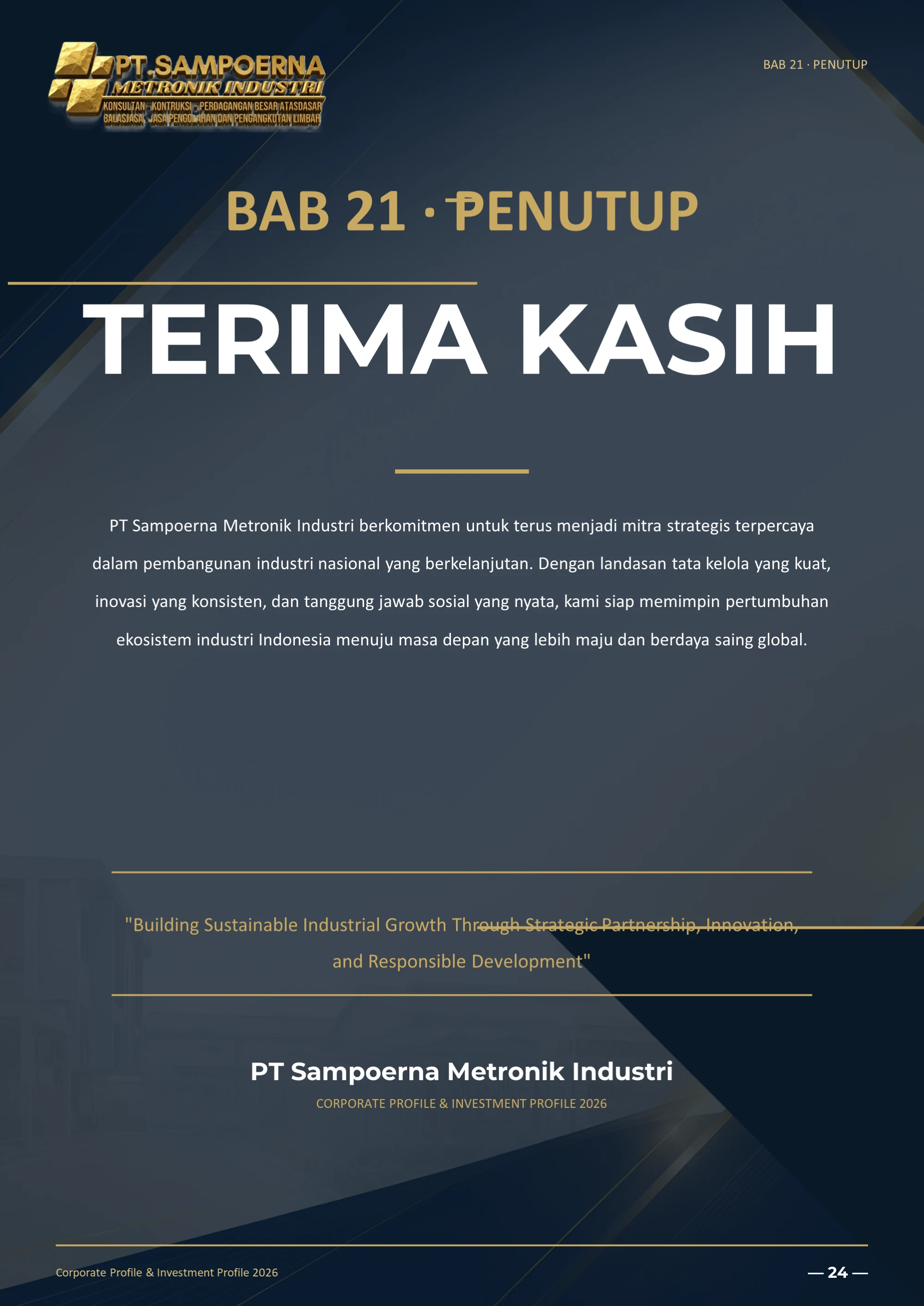 Company Profile PT Sampoerna Metronik Industri 2026 - Halaman 46